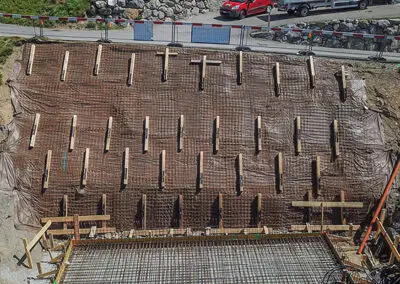 ANCRAGE D’UNE PAROI POUR LA CONSTRUCTION D’UNE MAISON