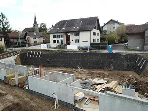 SÉCURISATION D’UNE FOUILLE D’EXCAVATION À CHÂTILLENS