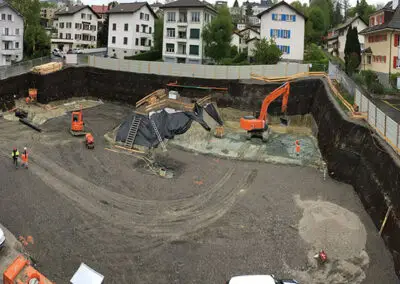 BLINDAGE TEMPORAIRE D’UNE FOUILLE À GRANGES-PACCOT