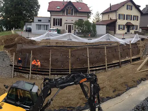 SÉCURISATION TEMPORAIRE D’UNE  FOUILLE D’EXCAVATION DANS LE CANTON DE NEUCHÂTEL