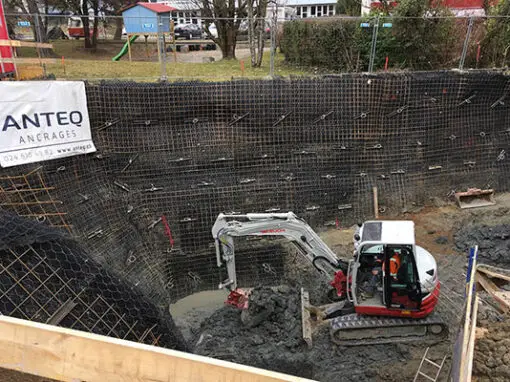 STABILISATION TEMPORAIRE D’UNE FOUILLE À SAINT-SULPICE