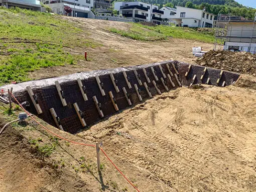 STABILISATION D’UNE PAROI D’EXCAVATION AVANT CONSTRUCTION