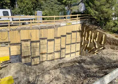 ANCRAGE D’UN BLINDAGE MIXTE ACIER-BOIS PAR ANTEQ SA