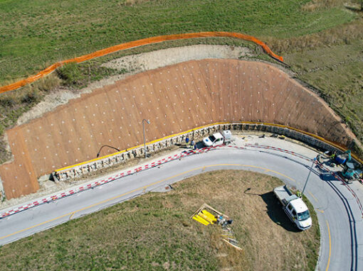 STABILISATION PERMANENTE D’UN TALUS EN BORDURE DE ROUTE