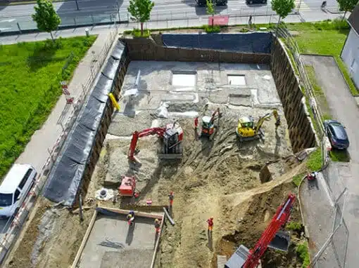 BLINDAGE D’UNE FOUILLE D’EXCAVATION TEMPORAIRE À CRISSIER