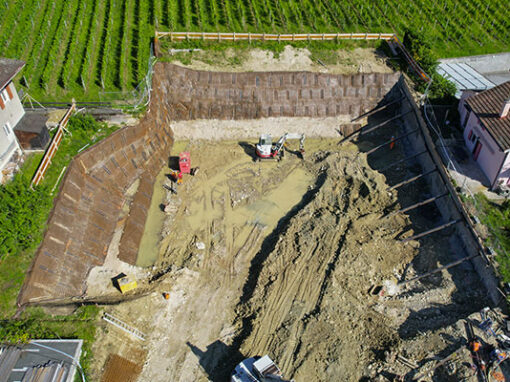 BLINDAGE D’UNE FOUILLE D’EXCAVATION À BOUDRY