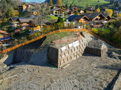 BLINDAGE TEMPORAIRE D’UNE FOUILLE POUR LA CONSTRUCTION DE 5 VILLAS